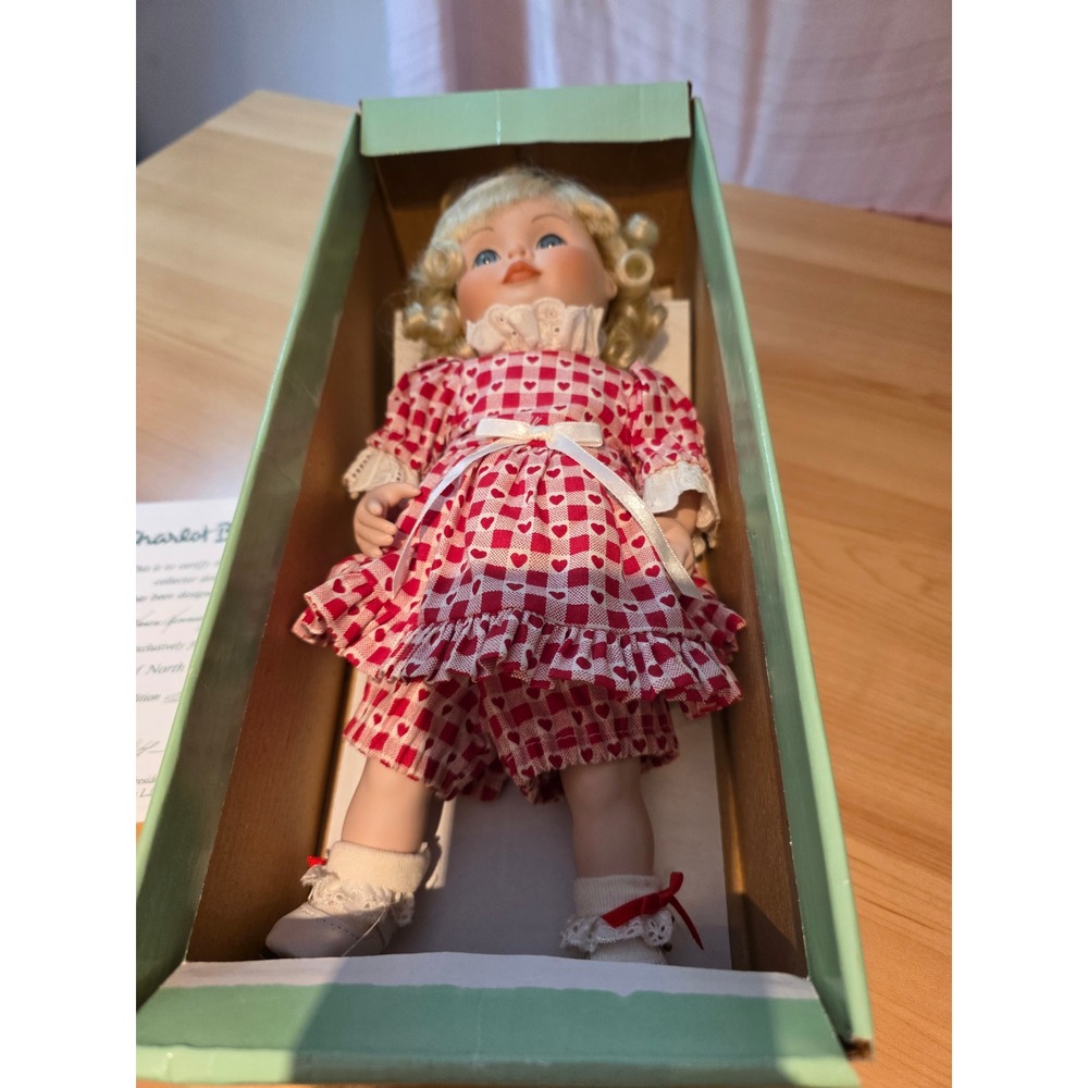 Goebel Charlot Byj Limited Edition Porcelain Doll Karen Kennedy Heart Dress 1184